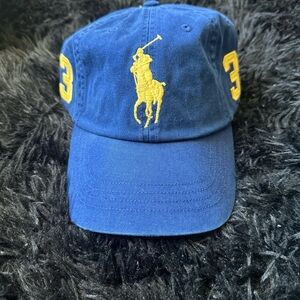 Ralph Lauren Royal Blue Cap with Yellow Embroidery